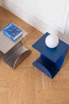 The Ocel Bedside Table - Blue Pummel