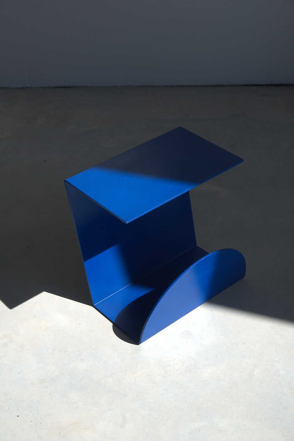 The Ocel Bedside Table - Blue Pummel