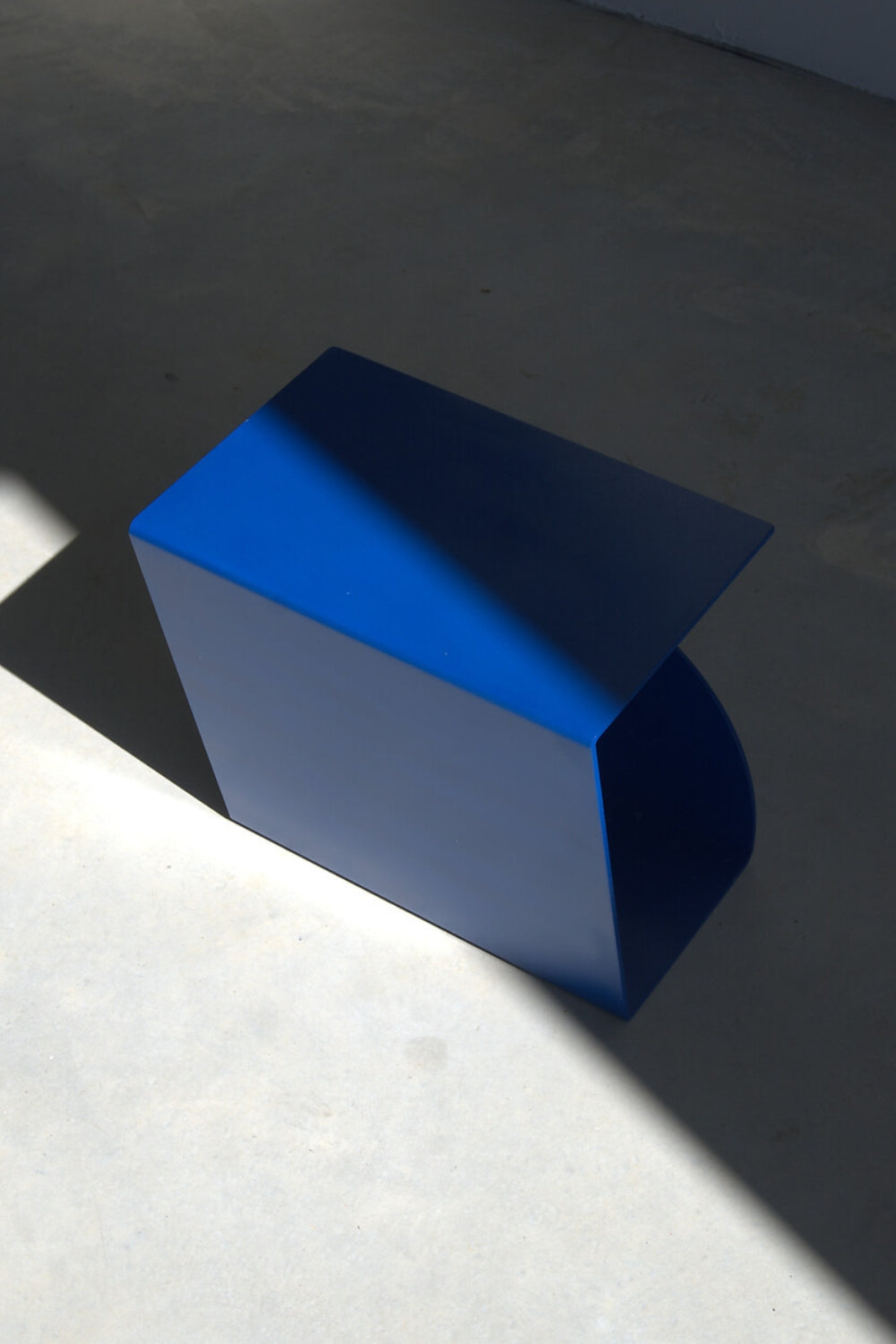 The Ocel Bedside Table - Blue Pummel